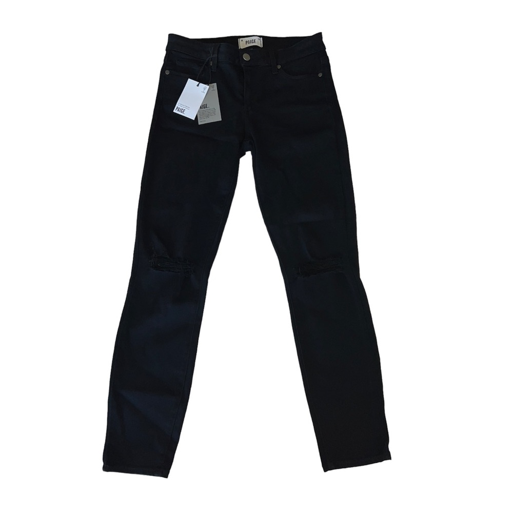 Paige Verdugo Ankle Jeans Destructed Twilight Size 27